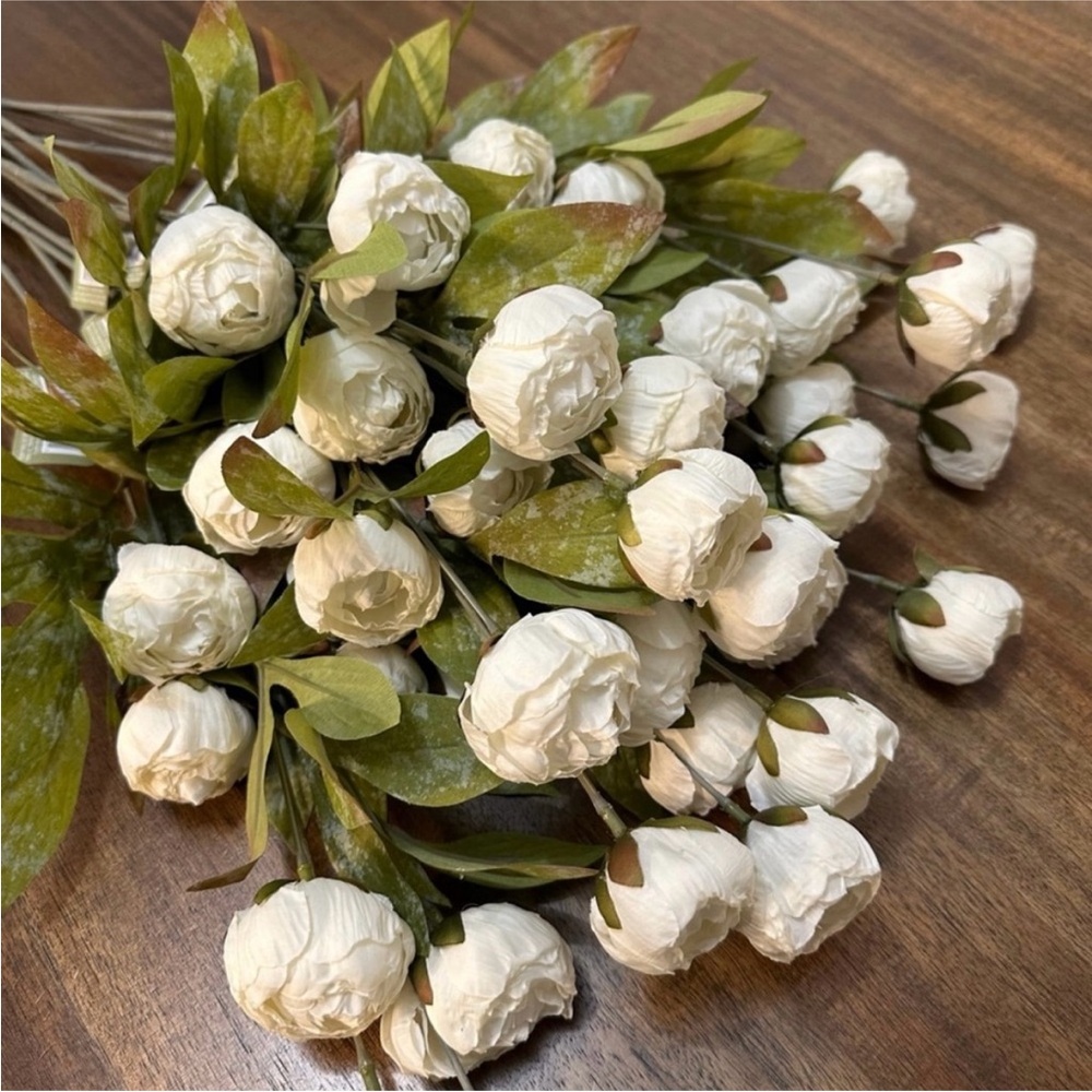 Elegant Ashland Tan & Cream Peonies- Selling in sets of 8 for $120